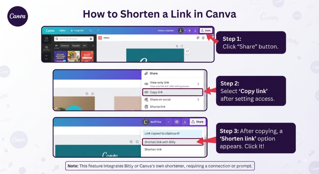 Canva Link Shortener vs Bitly: 9 Key Differences and Which Is Better for Creators? 2 How do I shorten a link in Canva